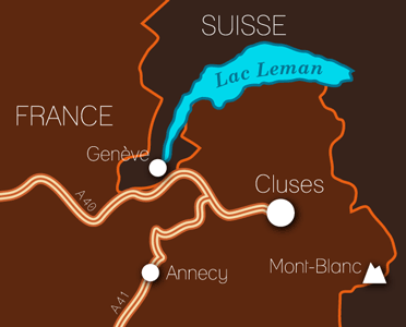 74-Cluses-valle de l'arve-plan